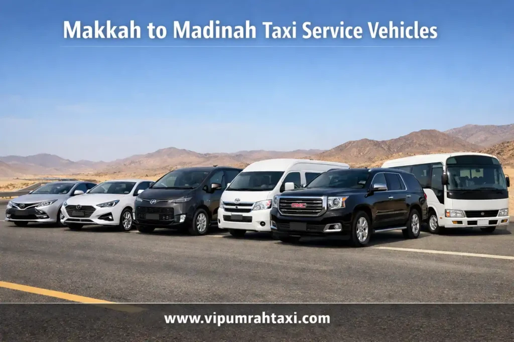 makkah to madinah taxi vehicle options