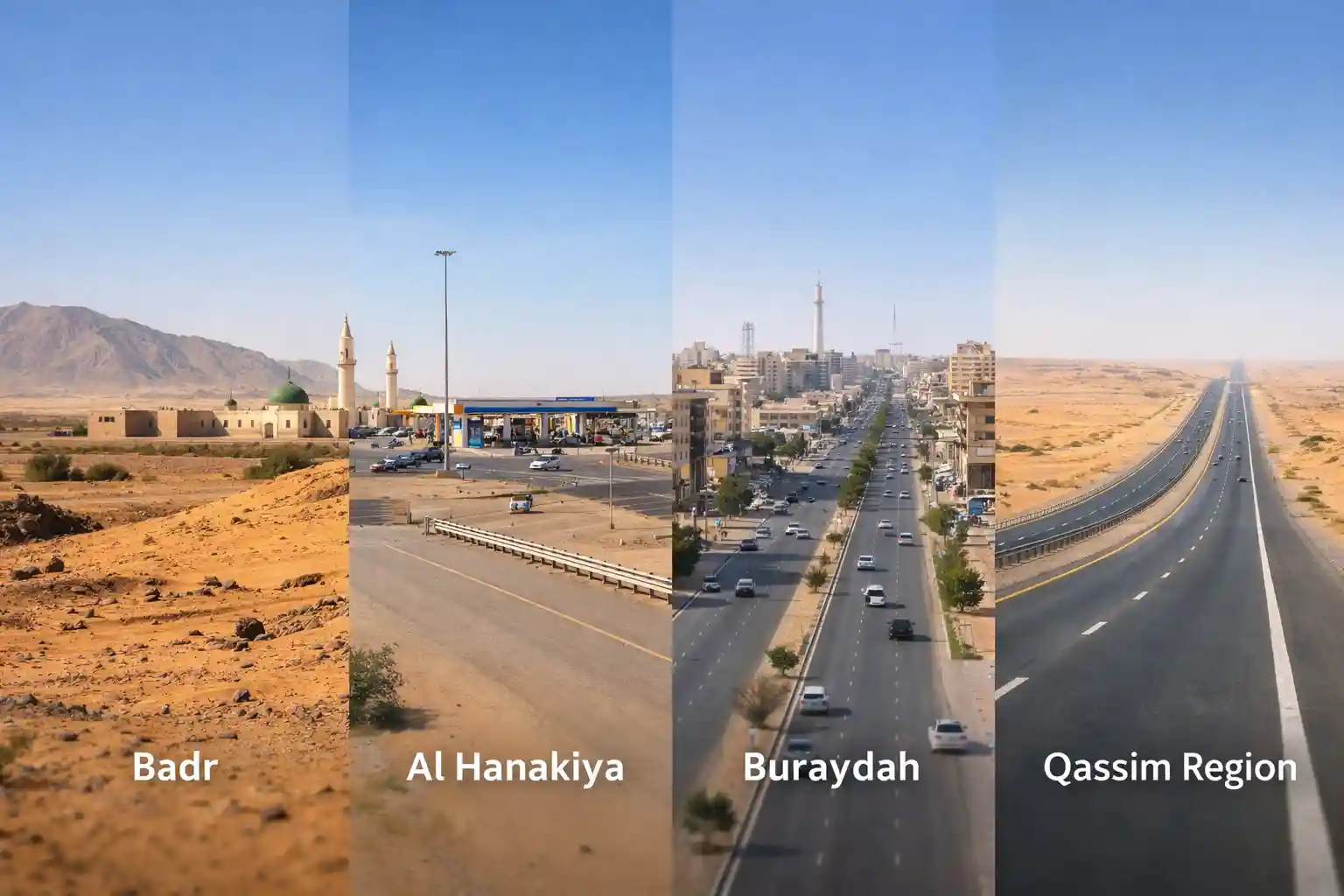 Madinah to Riyadh Taxi Service | Private, Safe & 24/7 Transfers 2 Popular Places Along the Madinah to Riyadh Route